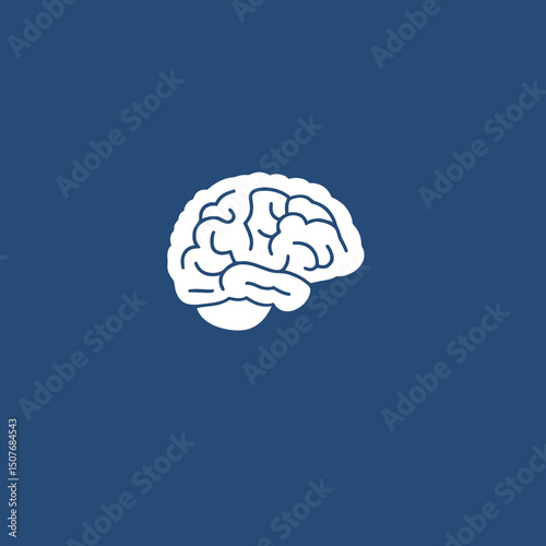 human brain vector illustration
