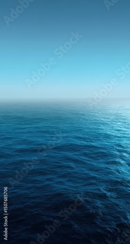 Wallpaper Mural Abstract Blue Ocean Horizon Torontodigital.ca