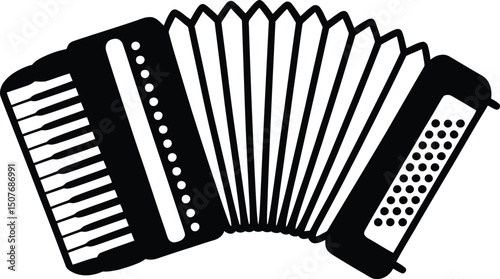 Accordion Musical Instrument Silhouette