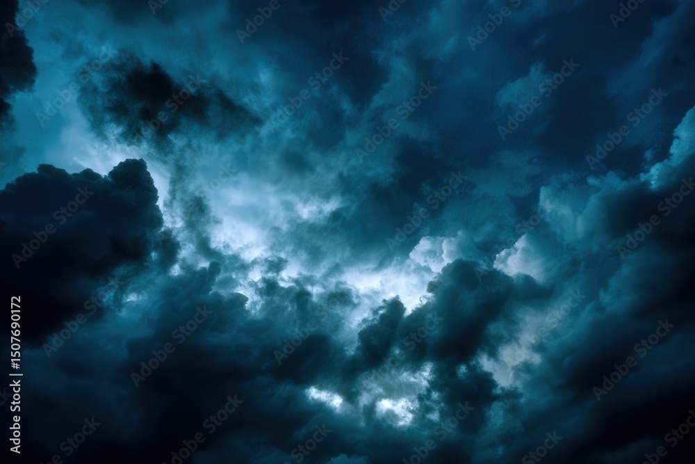 Fototapeta premium Dramatic Stormy Night Sky