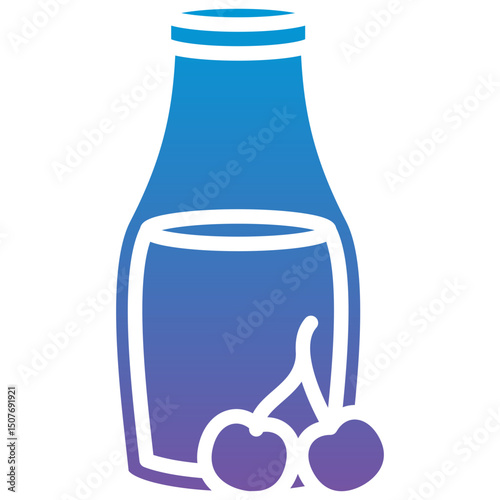 Cherry Bottle Icon