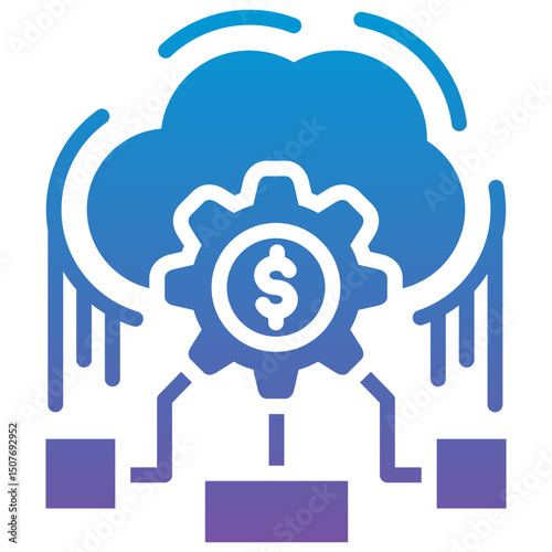 Ai Financial Cloud Icon