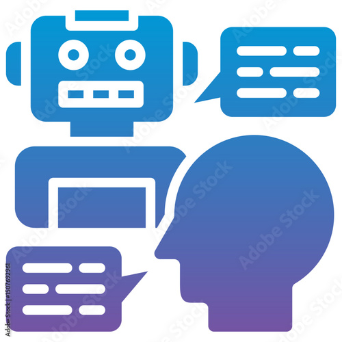 Ai Dialog Bot Icon