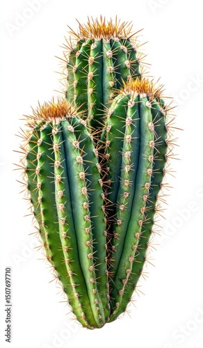 Green Cactus with Spines