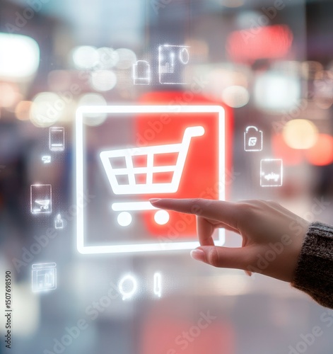 Online Shopping Cart Touch Screen