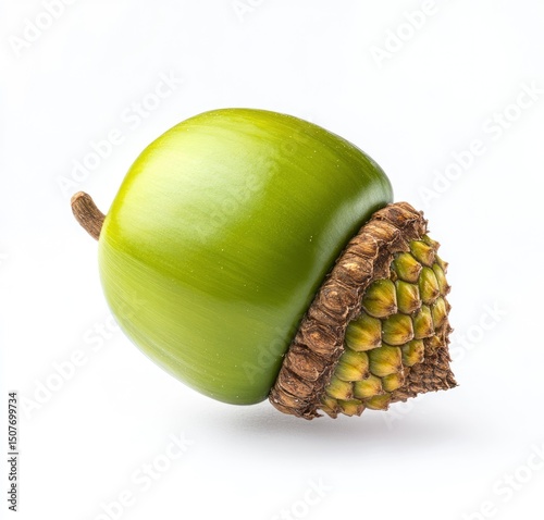 Green Acorn Seed Close Up