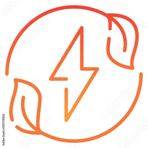 Renewable Energy Gradient Icon