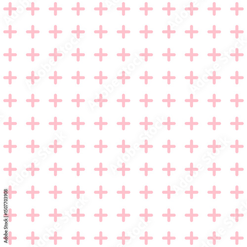 Plus Sign Pattern Seamless Background Illustration Vector