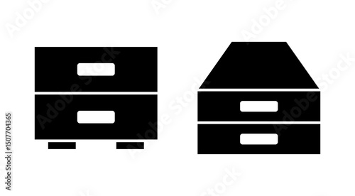 Archive folders icon vector. Document vector icon. Archive storage icon.