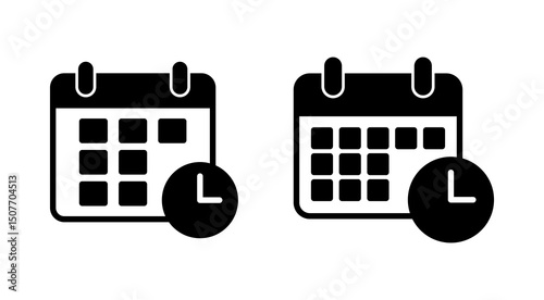 Calendar icon vector. Calender sign and symbol. Schedule icon symbol