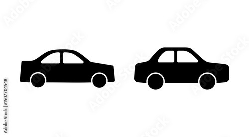 Car icon vector. car sign and symbol. small sedan