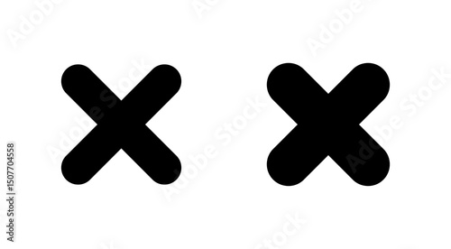 Close icon vector. Delete sign and symbol. cross sign