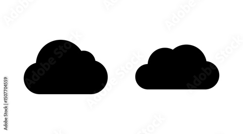 Cloud icon vector. cloud sign and symbol