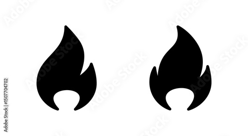 Fire icon vector. fire sign and symbol