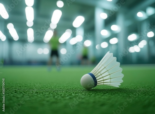 Wallpaper Mural Badminton Shuttlecock on Court Torontodigital.ca