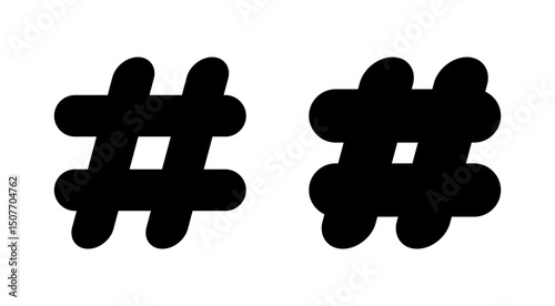 Hashtag icon vector. hashtag sign and symbol