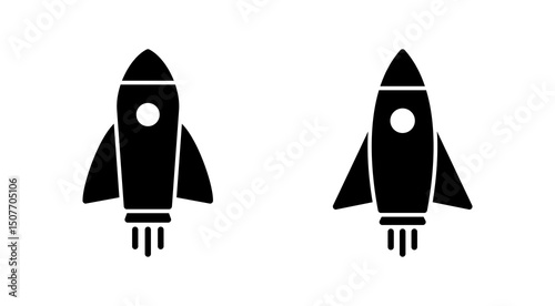 Rocket icon vector. Startup sign and symbol. rocket launcher icon