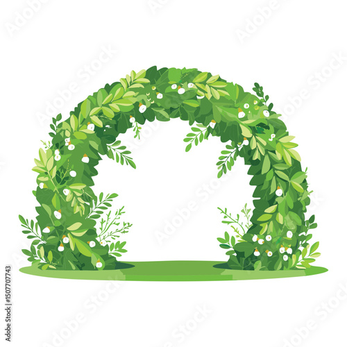 Botanical Wedding Arch Illustration