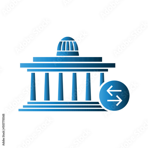 Bank building icon design template