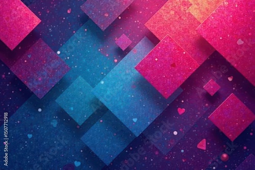 Geometric abstract shapes, endless repeating backdrop , trendy, seamless, texture