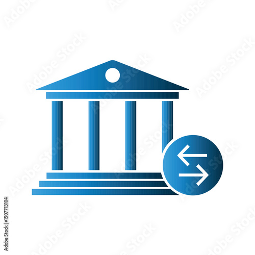 Bank building icon design template