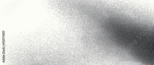Generative AI, Black and white halftone texture gradients
