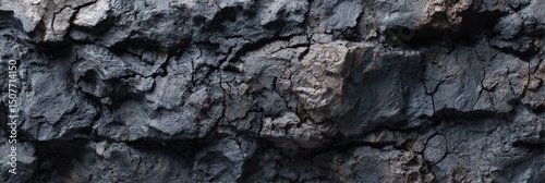 Dark Gray Stone Texture Close Up