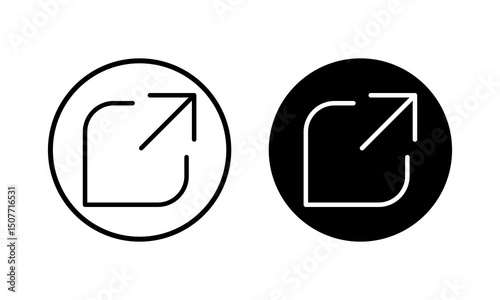 External link icon vector illustration. link sign and symbol. hyperlink symbol