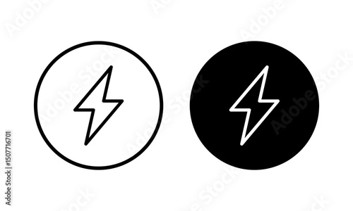 Lightning icon vector illustration. electric sign and symbol. power icon. energy sign