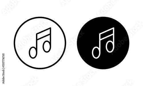 Music icon vector illustration. note music sign and symbol