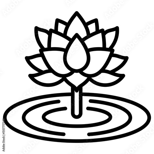Blossoming Lotus Icon