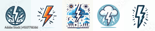 vector of a lightning