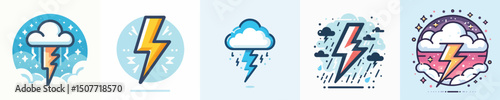 vector of a lightning