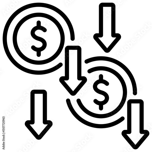 Cost Reduction Icon