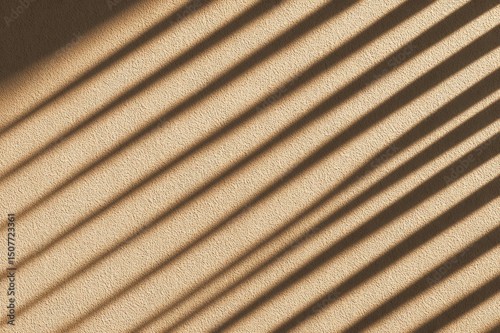 Obraz premium Abstract Light And Shadow Pattern On Beige Wall
