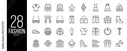 Fashion Icon Set – Vector Collection

