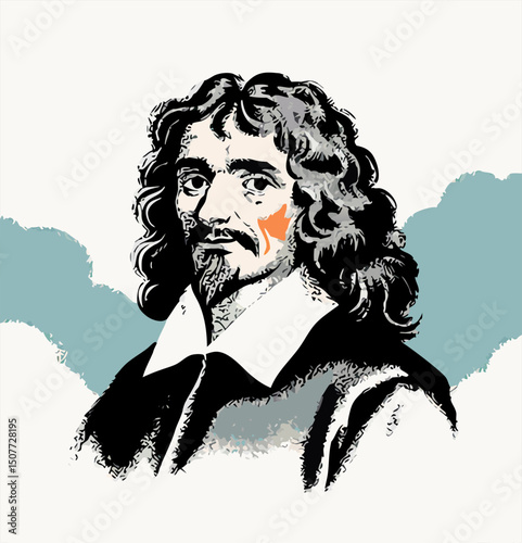 Portrait of Blaise Pascal, 17th Century Philosopher