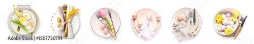 Different Easter table sett...