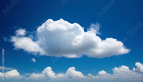 white cloud on blue sky background