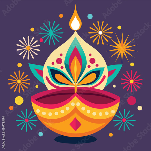 Diwali Festival of Lights Vector