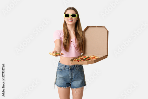 Teenage girl with delicious...