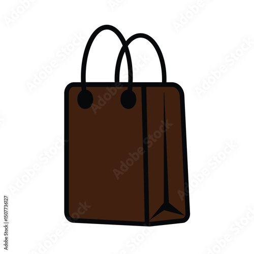 shopping bag icon and tote bag icon