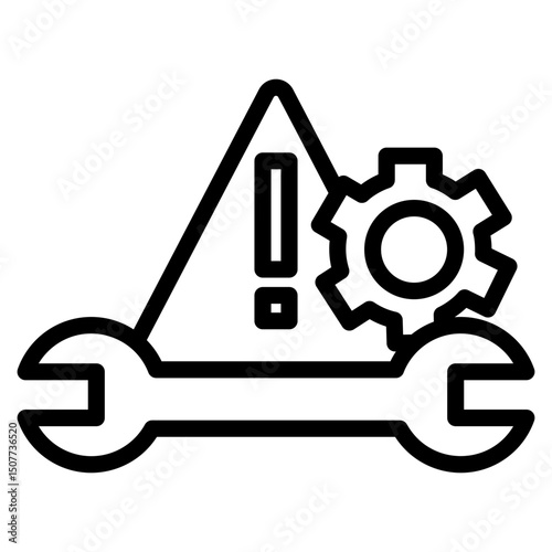 System alert maintenance icon