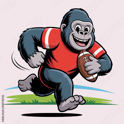Gorilla Football Player