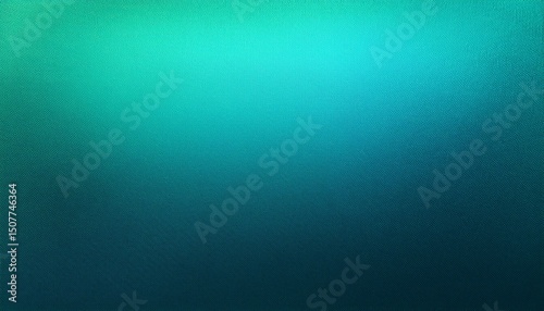 grainy gradient aqua green background light to dark ocean green smooth noise texture aquamarine banner backdrop design