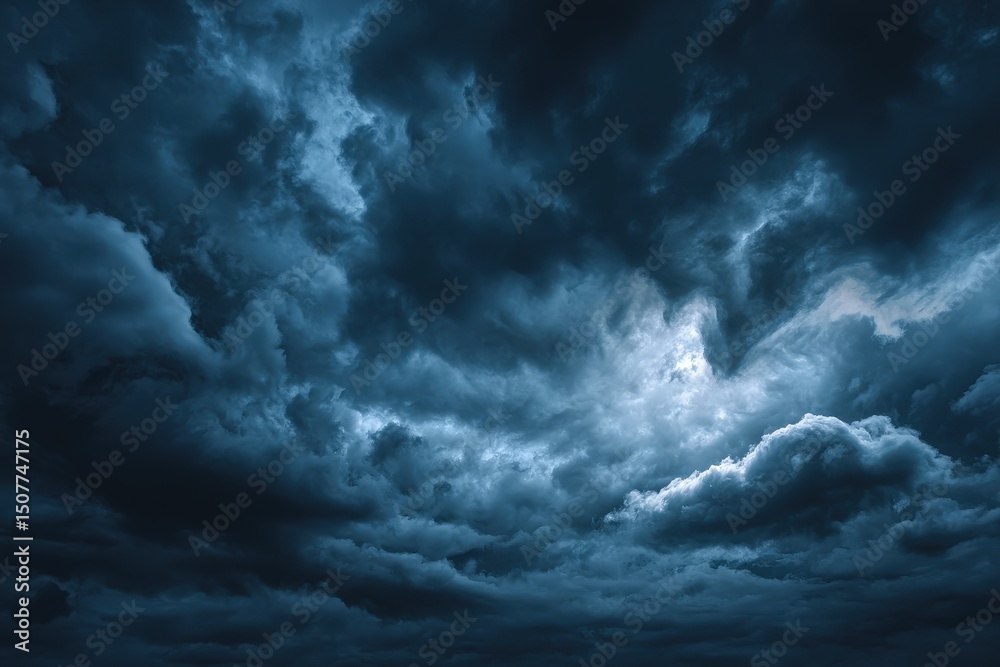 Fototapeta premium Dark Dramatic Stormy Cloudscape