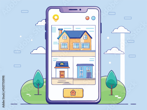 House Hunting App Mobile Homes Real Estate