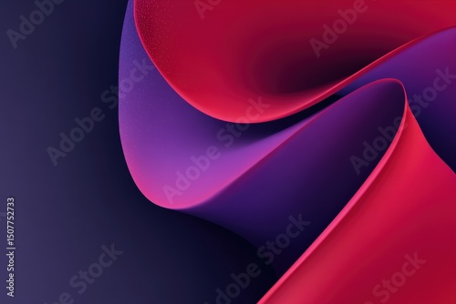 Abstract Red And Purple Fluid Shapes