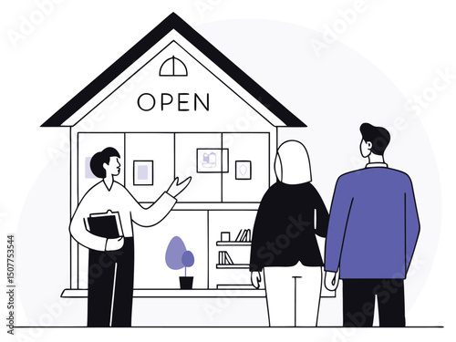 Open House Real Estate Agent Clients