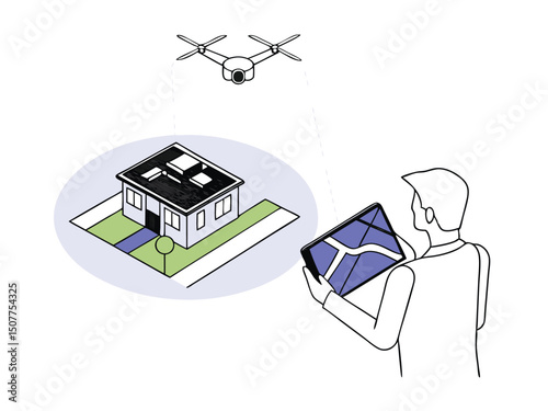 Drone House Inspection App Map Technology